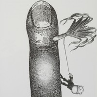 Le Poireau (Verrue), dessin publié dans Linnéaments de André Balthazar et Roland Breucker paru aux Editions Le Daily-Bul en 1997